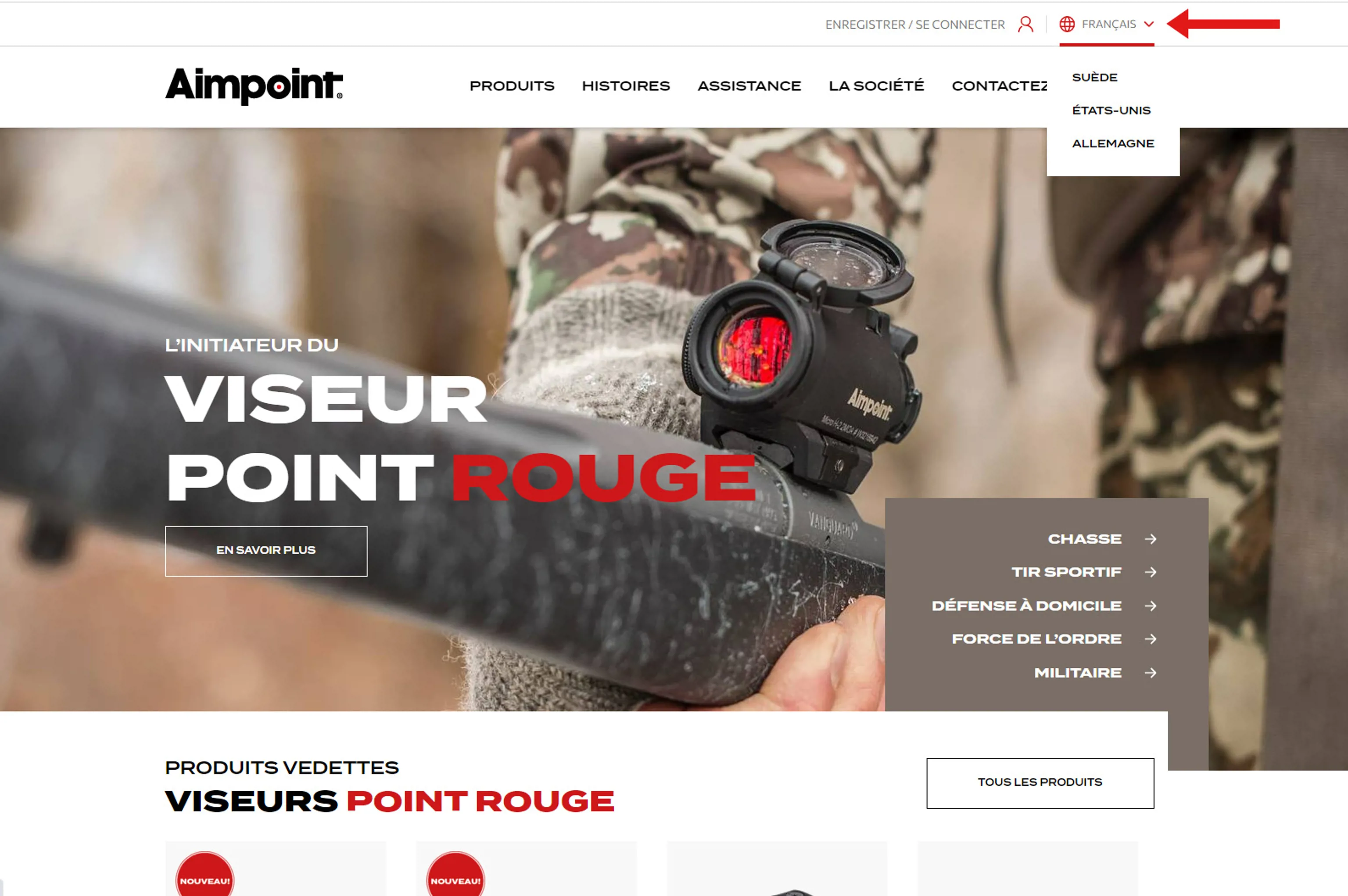 The Aimpoint global website is now multilingual