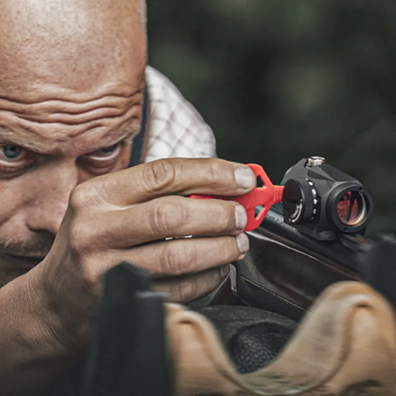 Make sure that your red dot sight is properly zeroed before shooting.