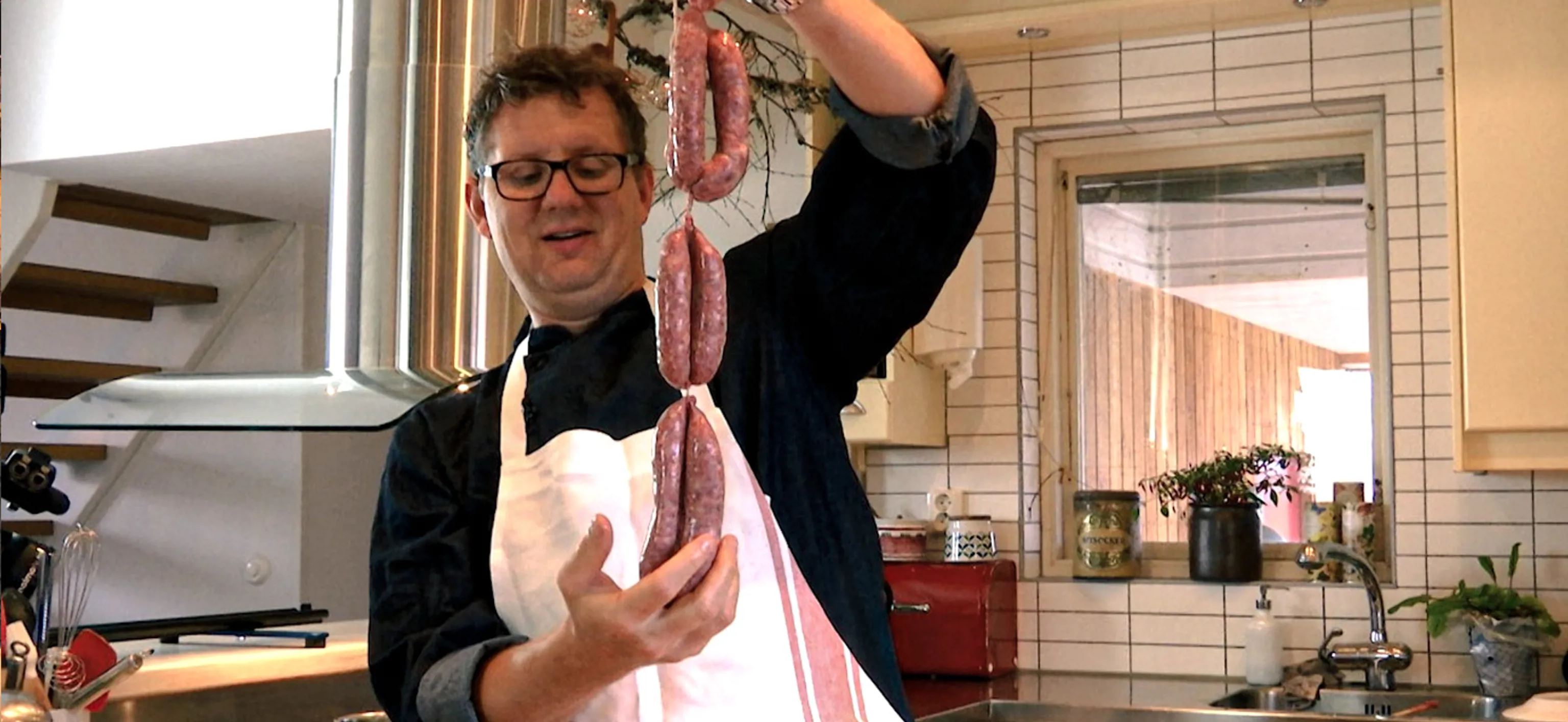 Saucisse de gibier avec chou citron