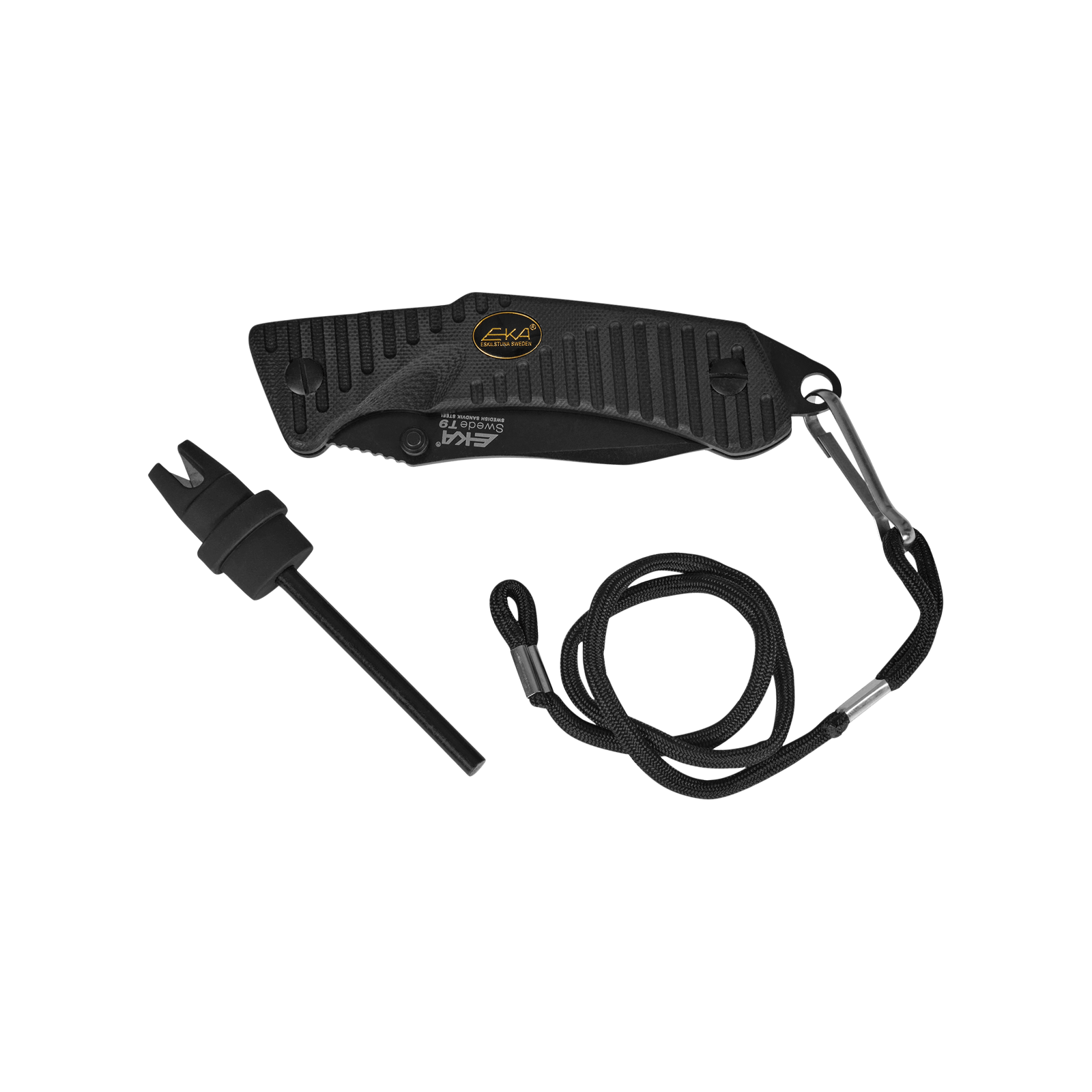 Messer, EKA® Swede T9 - Schwarz Klappmesser mit Aimpoint® Logo  - 4