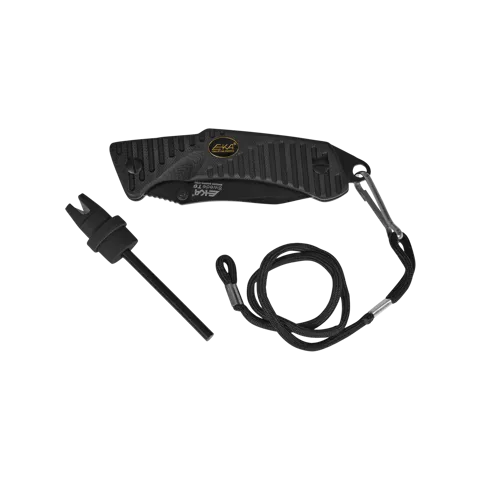 Messer, EKA® Swede T9 - Schwarz Klappmesser mit Aimpoint® Logo - 4