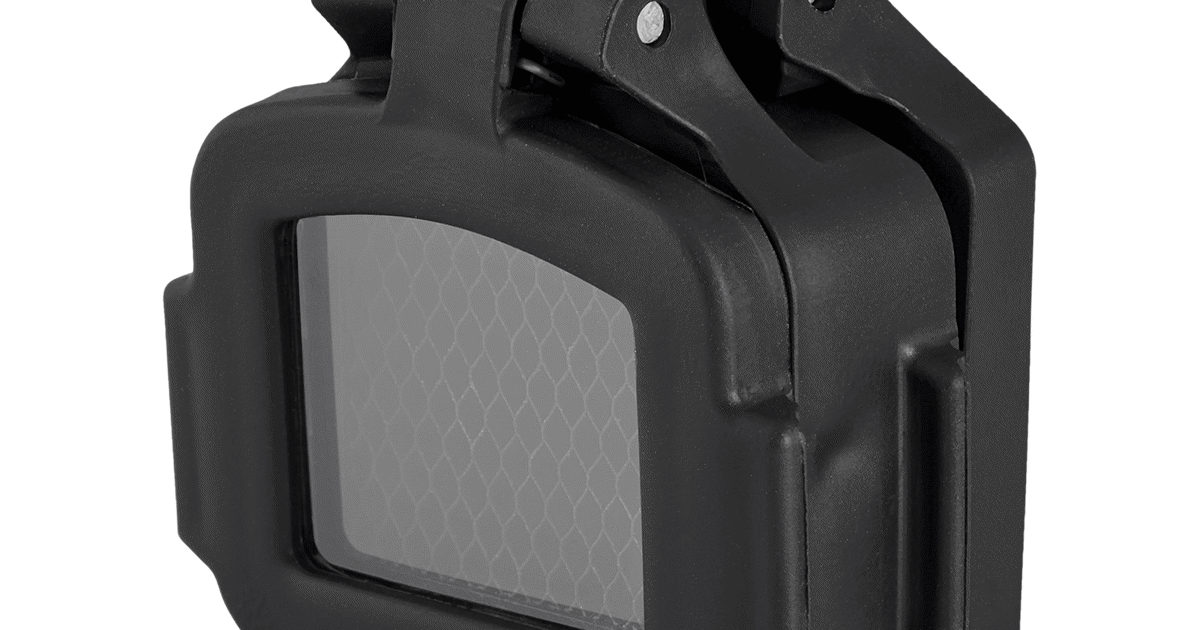 Lens cover flip-up - Front - ARD Transparent with integral flip-up