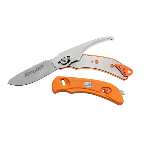 AIMPOINT x EKA SwedBlade G6 Jagdmesser Orange mit AIMPOINT® Logo - 3