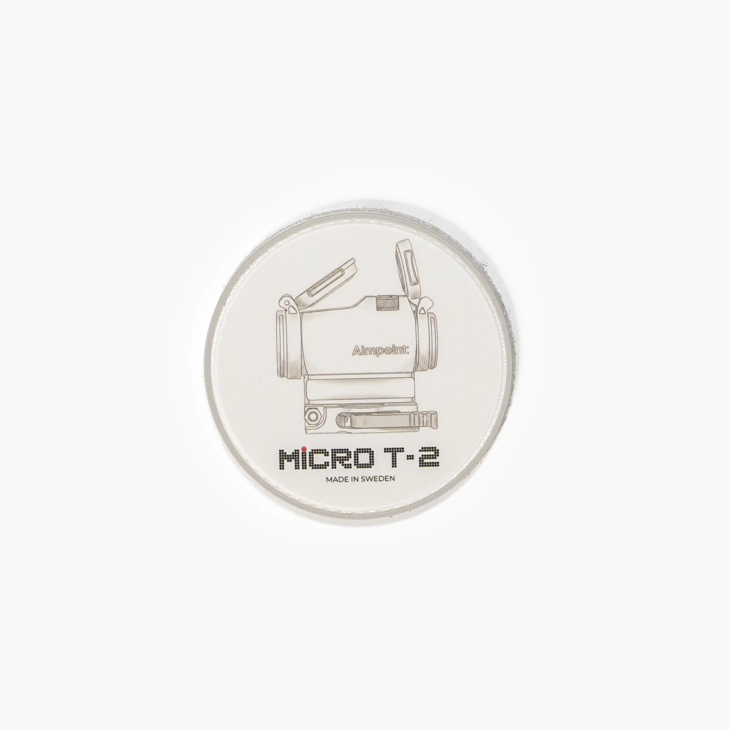Aimpoint® T-shirt - White [S] Micro™ T-2 - Trust Earned Under Pressure Limited Edition - 3
