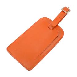 Aimpoint® Luggage tag Orange - Leather 