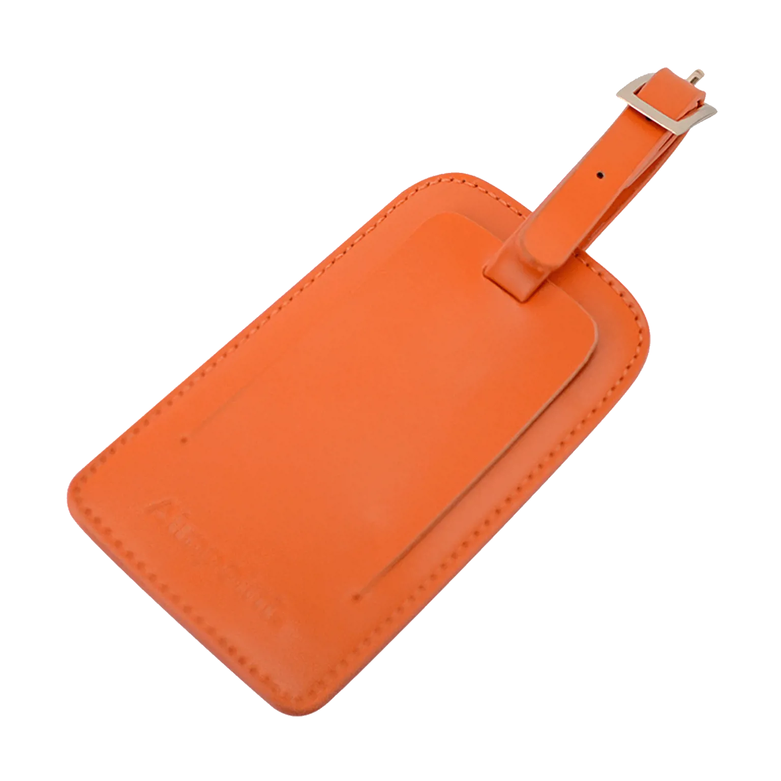 Étiquette de bagage Aimpoint® Orange - Cuir  - 1