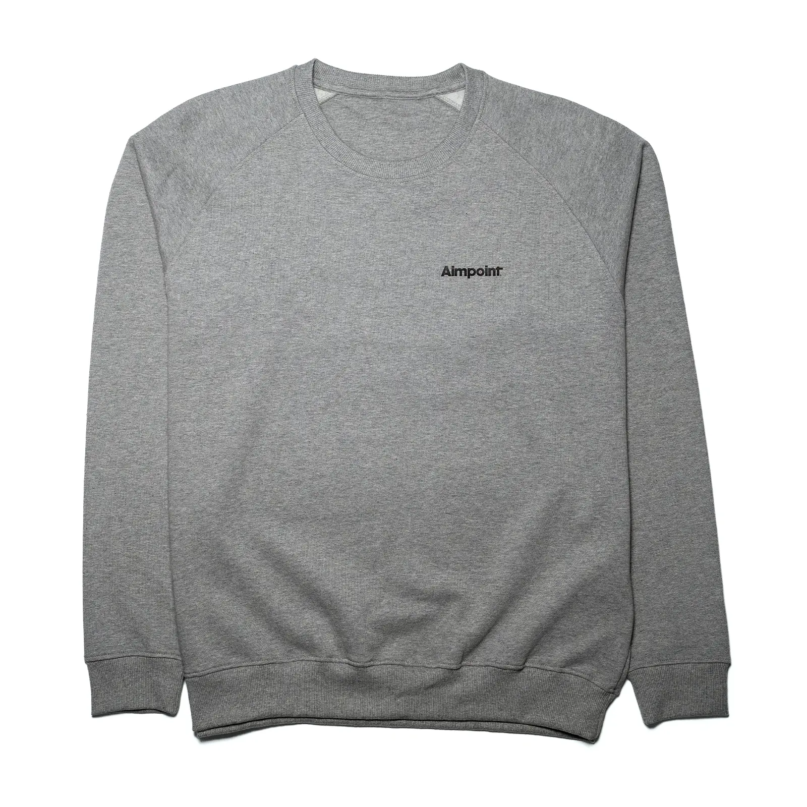 Aimpoint® Sweatshirt – Unisex passform Ljusgrå – Tiger Cotton 