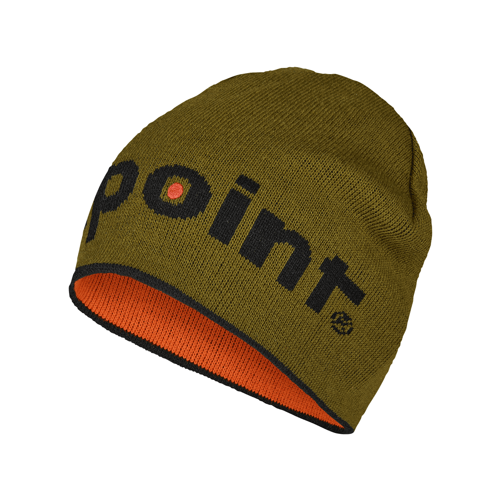 Bonnet tricoté Aimpoint® Bonnet chaud réversible orange et vert  - 2