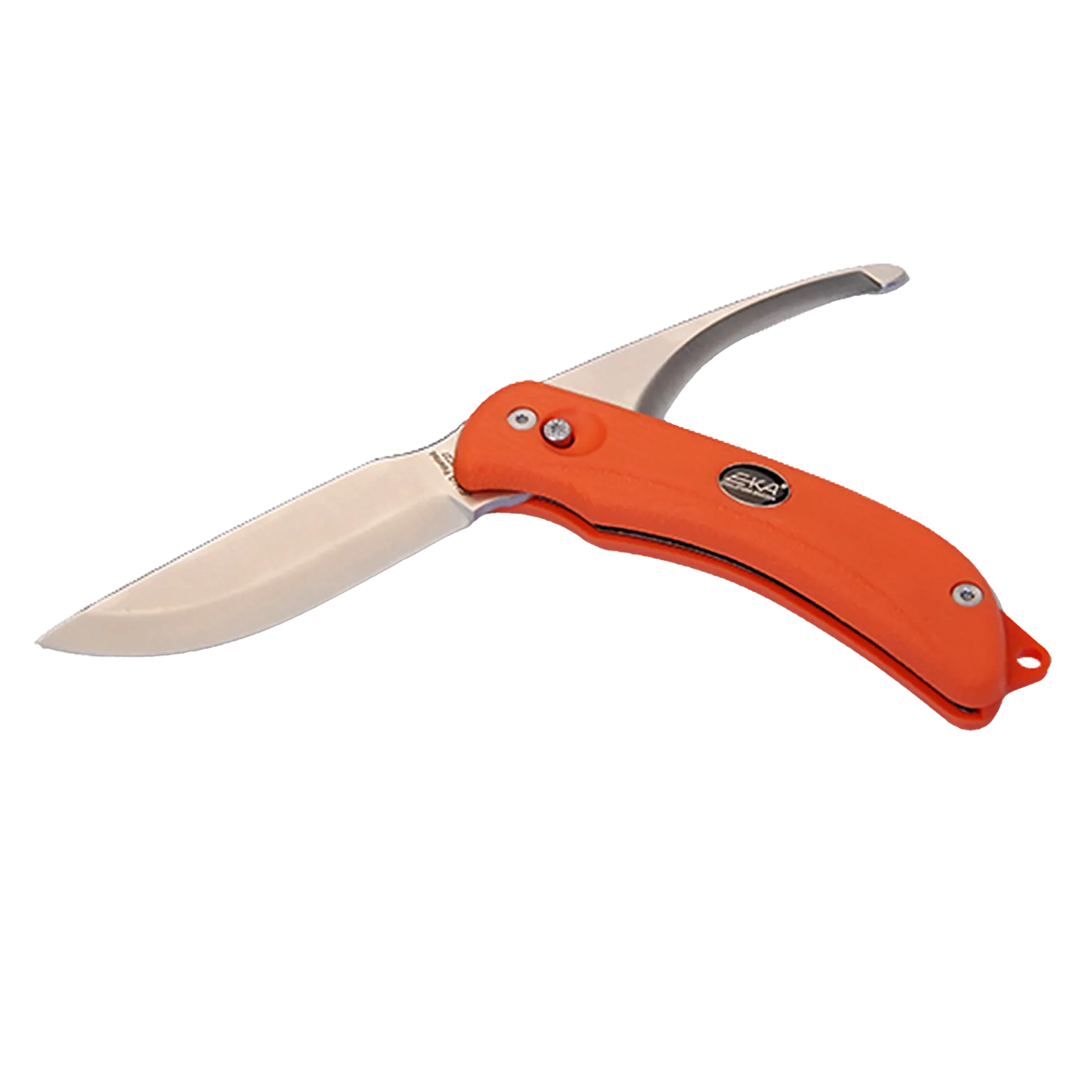 Kniv, EKA Swing Blade - Orange Kombinationskniv för jakt med buköppnare  - 1