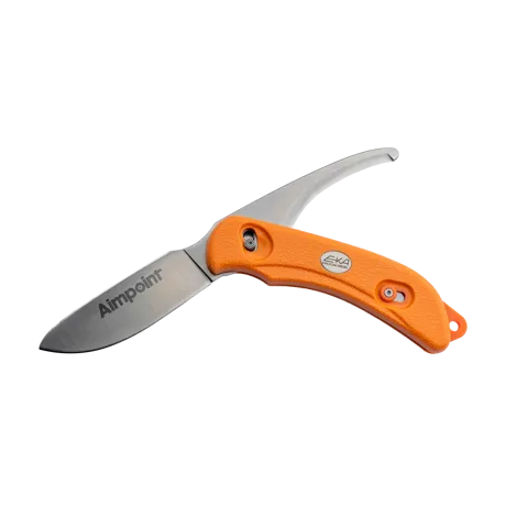 AIMPOINT x EKA SwedBlade G6 Jagdmesser Orange mit AIMPOINT® Logo - 6