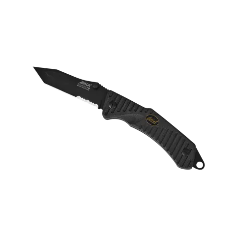 Messer, EKA® Swede T9 - Schwarz Klappmesser mit Aimpoint® Logo - 2