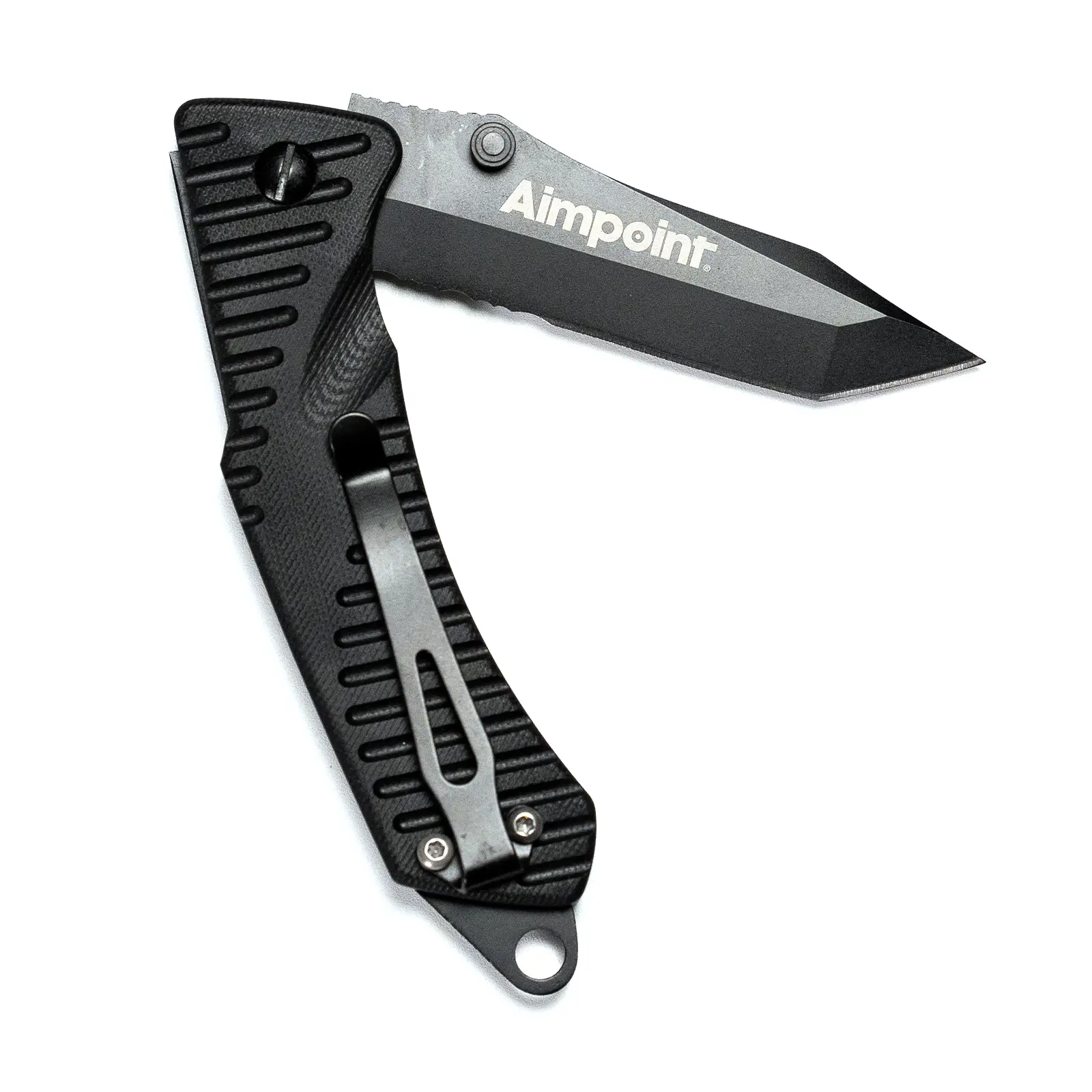 Cuchillo, EKA Swede T9 - Negro Cuchillo plegable con logo Aimpoint®  - 2