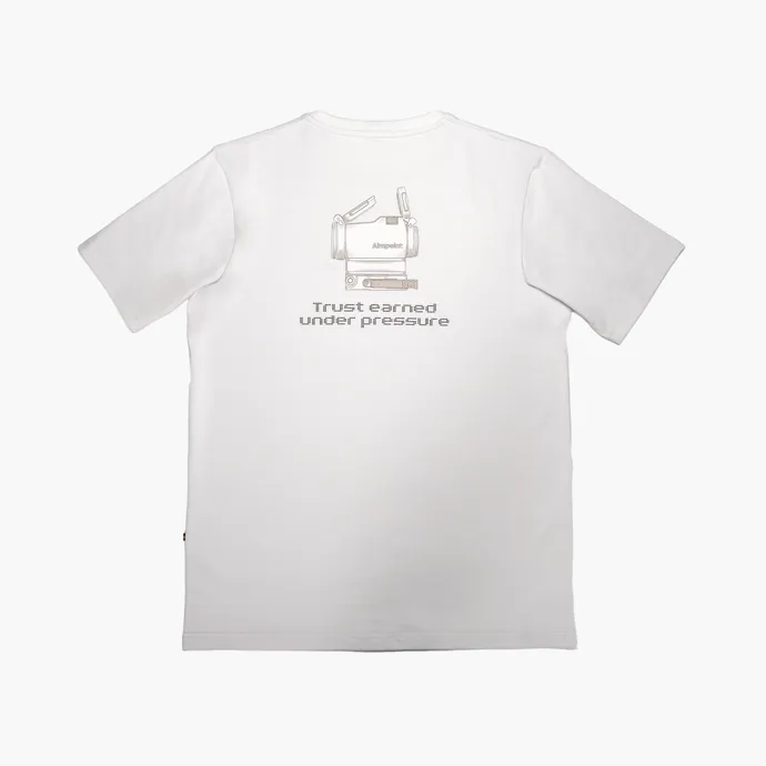 Aimpoint® T-shirt - White Micro™ T-2 - Trust Earned Under Pressure Limited Edition