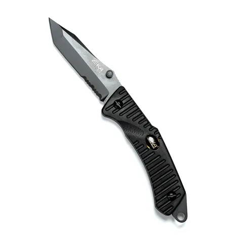 Cuchillo, EKA Swede T9 - Negro Cuchillo plegable con logo Aimpoint® - 1