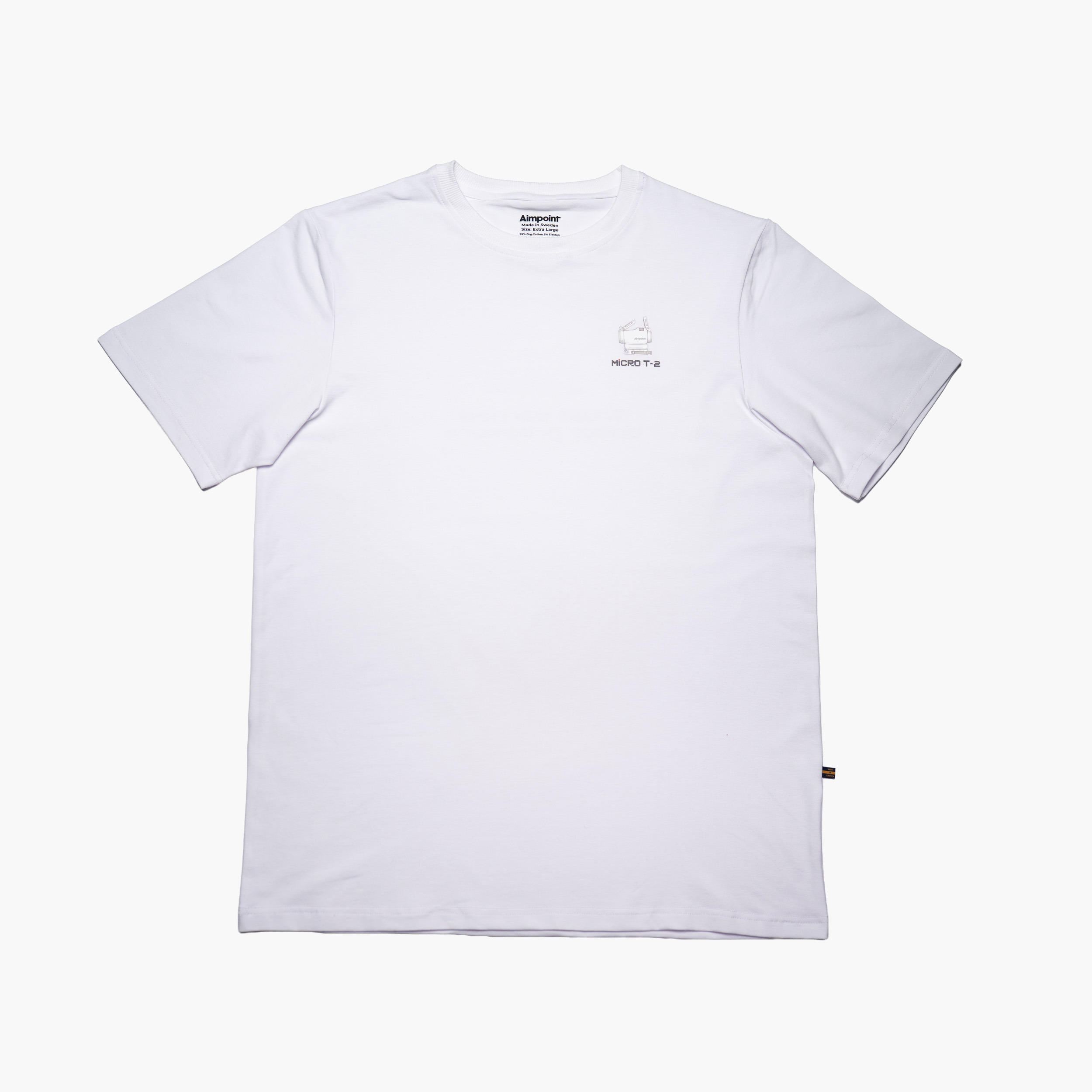 Aimpoint® T-shirt - White [S] Micro™ T-2 - Trust Earned Under Pressure Limited Edition - 2