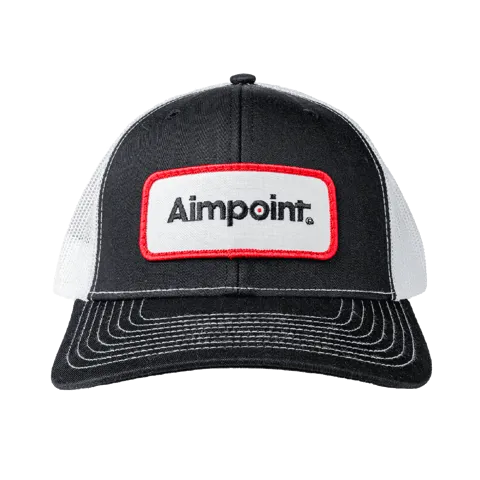Aimpoint® Cap - Black / White Richardson - Trucker hat with embroidered logo patch - 6