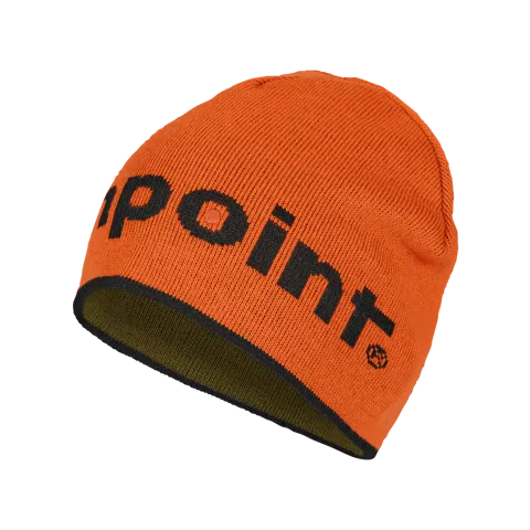 Bonnet tricoté Aimpoint® Bonnet chaud réversible orange et vert - 1