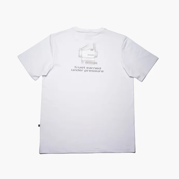 Aimpoint® T-shirt - White Micro™ T-2 - Trust Earned Under Pressure Limited Edition
