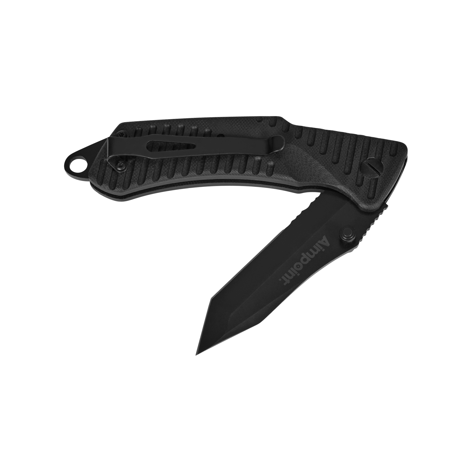 Kniv, EKA Swede T9 - Svart Fällkniv med Aimpoint® logotyp 