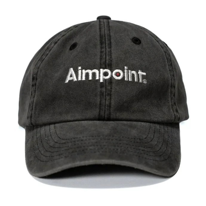 Aimpoint® Keps – Tvättad svart “Dad Cap”