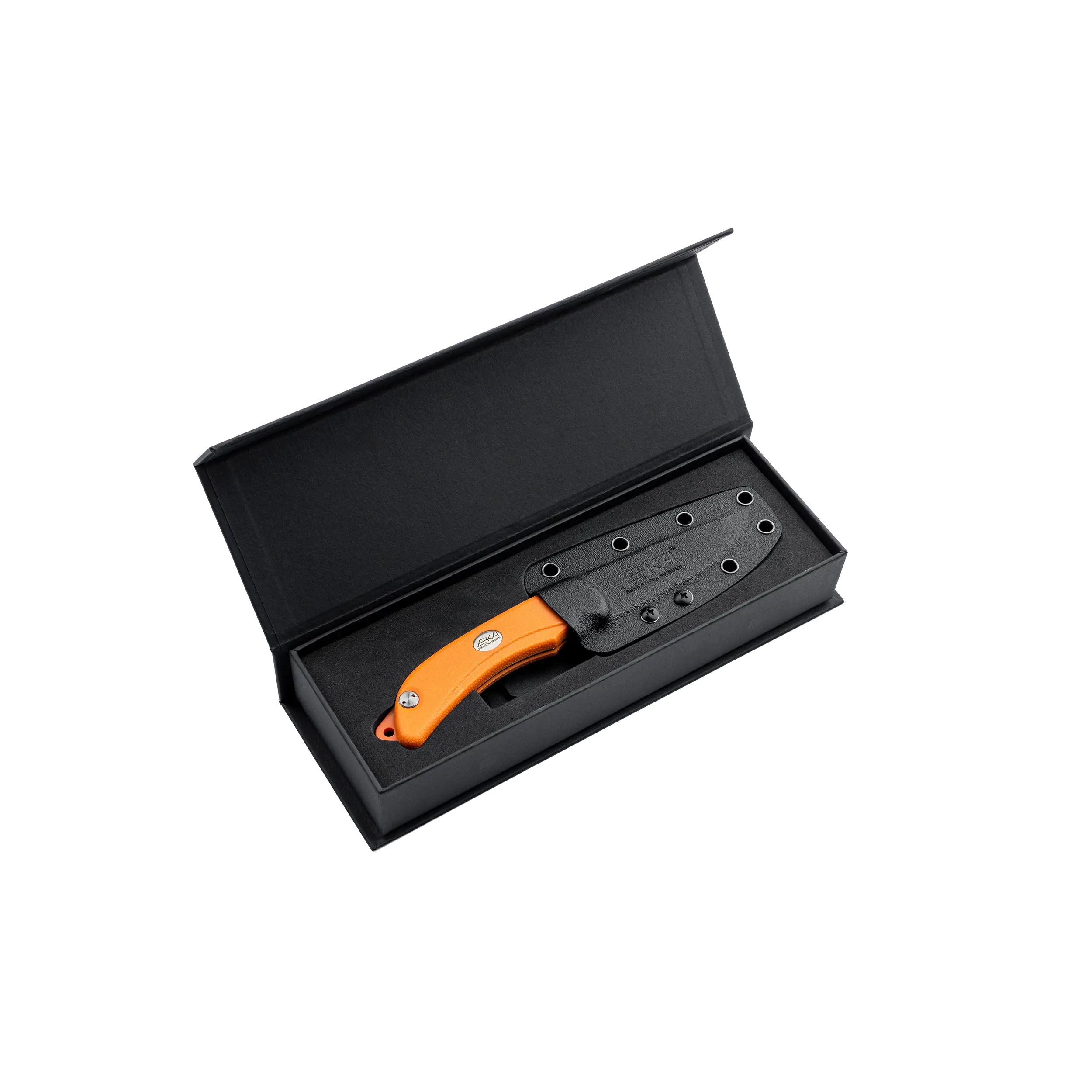 AIMPOINT x EKA SwedBlade G6 Jagdmesser Orange mit AIMPOINT® Logo  - 8