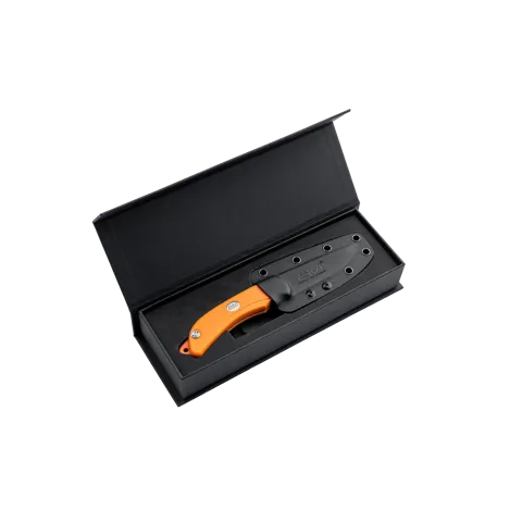 AIMPOINT x EKA SwedBlade G6 Jagdmesser Orange mit AIMPOINT® Logo - 8