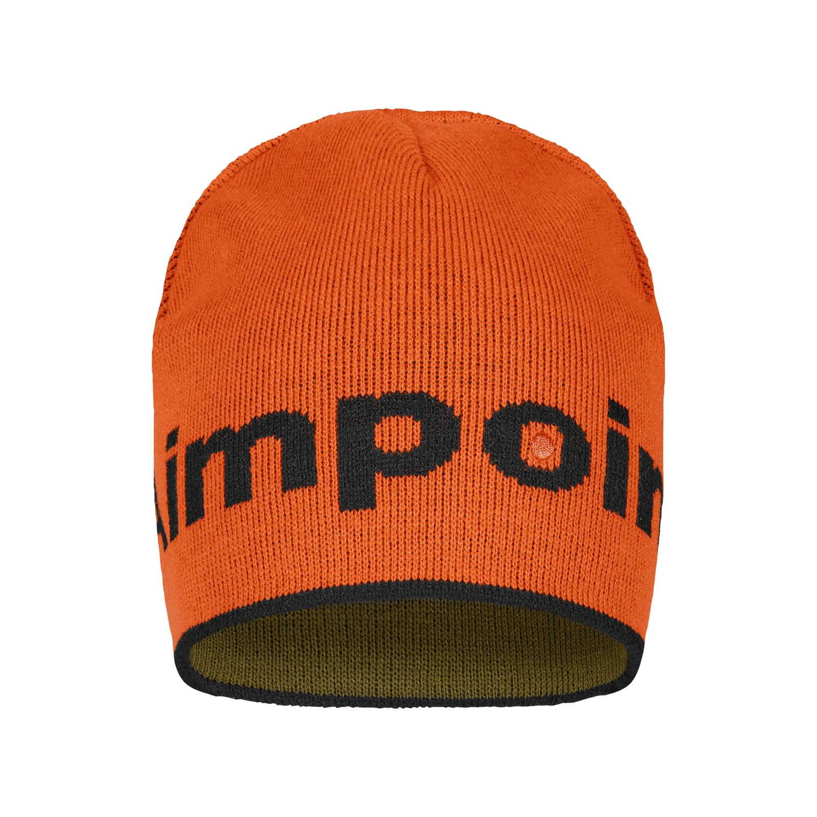 Bonnet tricoté Aimpoint® Bonnet chaud réversible orange et vert  - 3