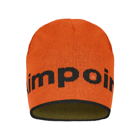 Aimpoint® Strickmütze Warme Wendemütze orange und grün  - 3